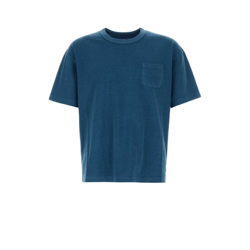 Visvim Men Blue Cotton T-Shirt